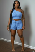 Blue Two-Piece Set