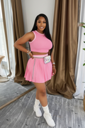 Spring Pink Two-Piece Set