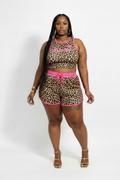 Leopard Print Two-Piece Set
