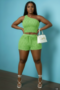Neon Green Two-Piece Set